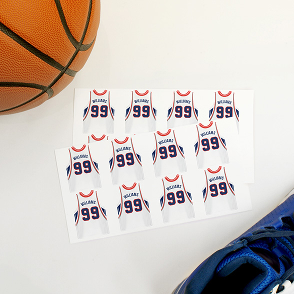 Basketball Jersey Labels